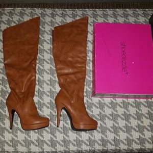 Loose Knee High Heel Boots
